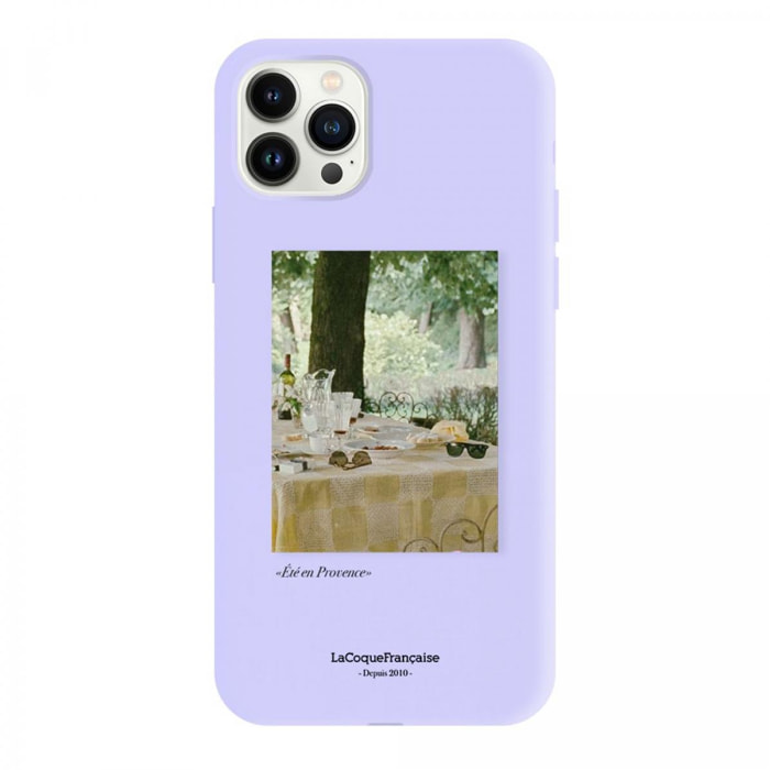 Coque iPhone 12/12 Pro Silicone Liquide Douce lilas Été Provencal La Coque Francaise.