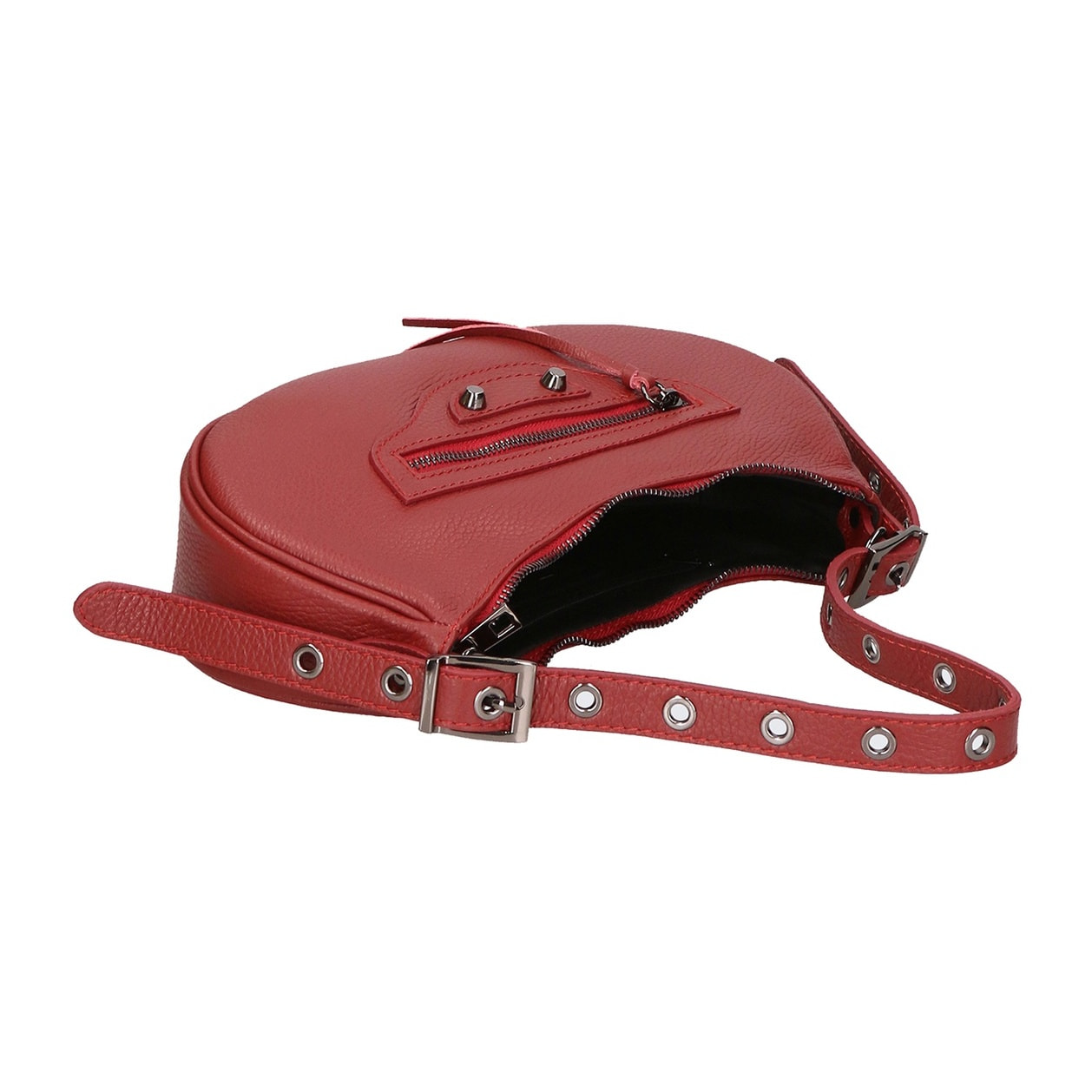 Borsa a spalla da donna - Modello Loredana - Vera pelle - 30.0 x 15.0 x 8.0 cm