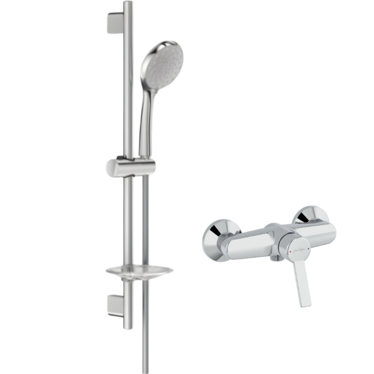 Mitigeur de douche Eo  + ensemble de douche Awaken