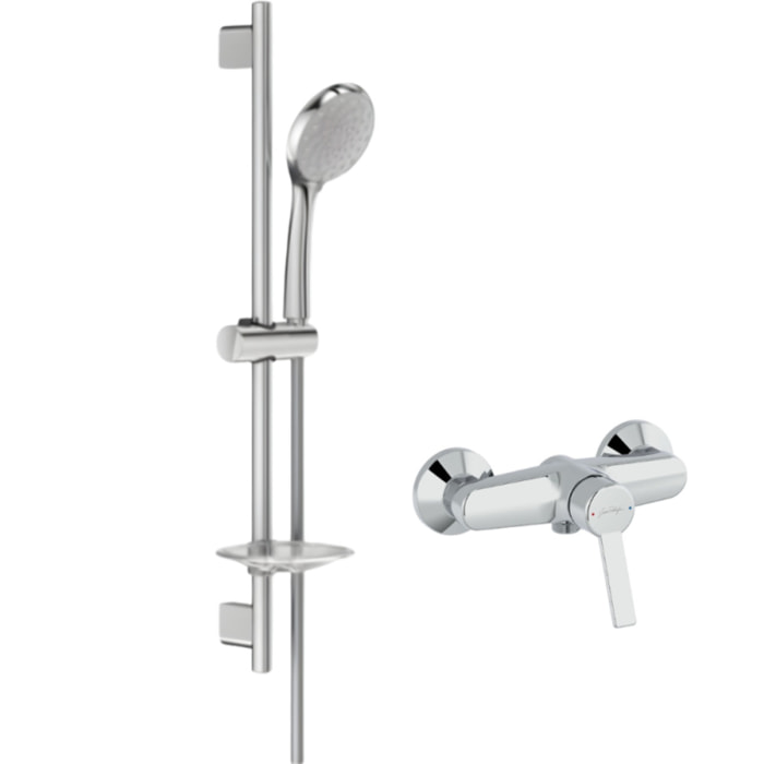 Mitigeur de douche Eo  + ensemble de douche Awaken