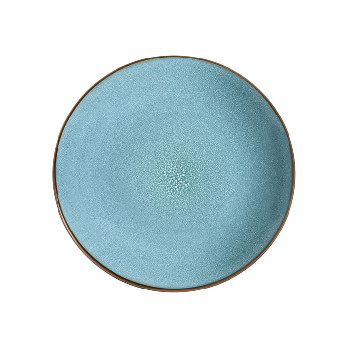 Tara Turquoise - 6 assiettes dessert