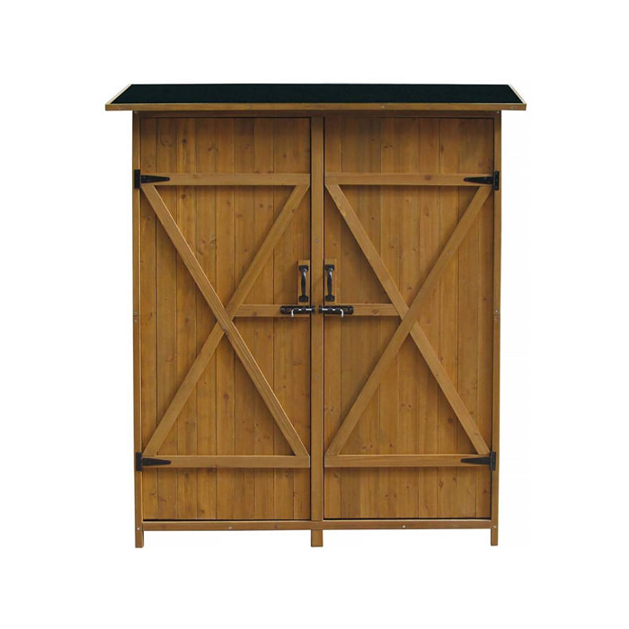 Armoire de jardin "Espacio"- 140 x 49 x 162 cm - Marron