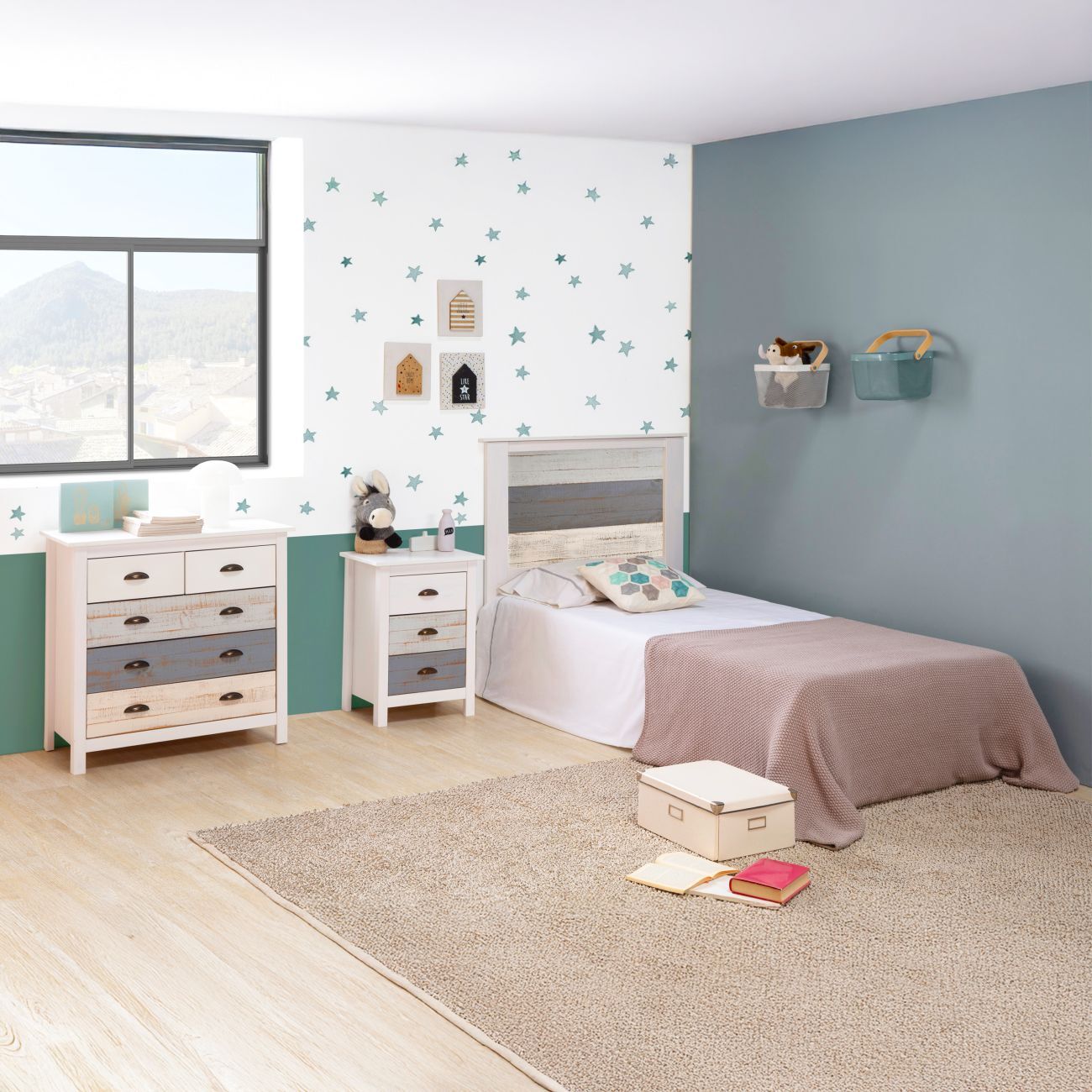 Cabecero Ocean Blanco - Vintage Colors