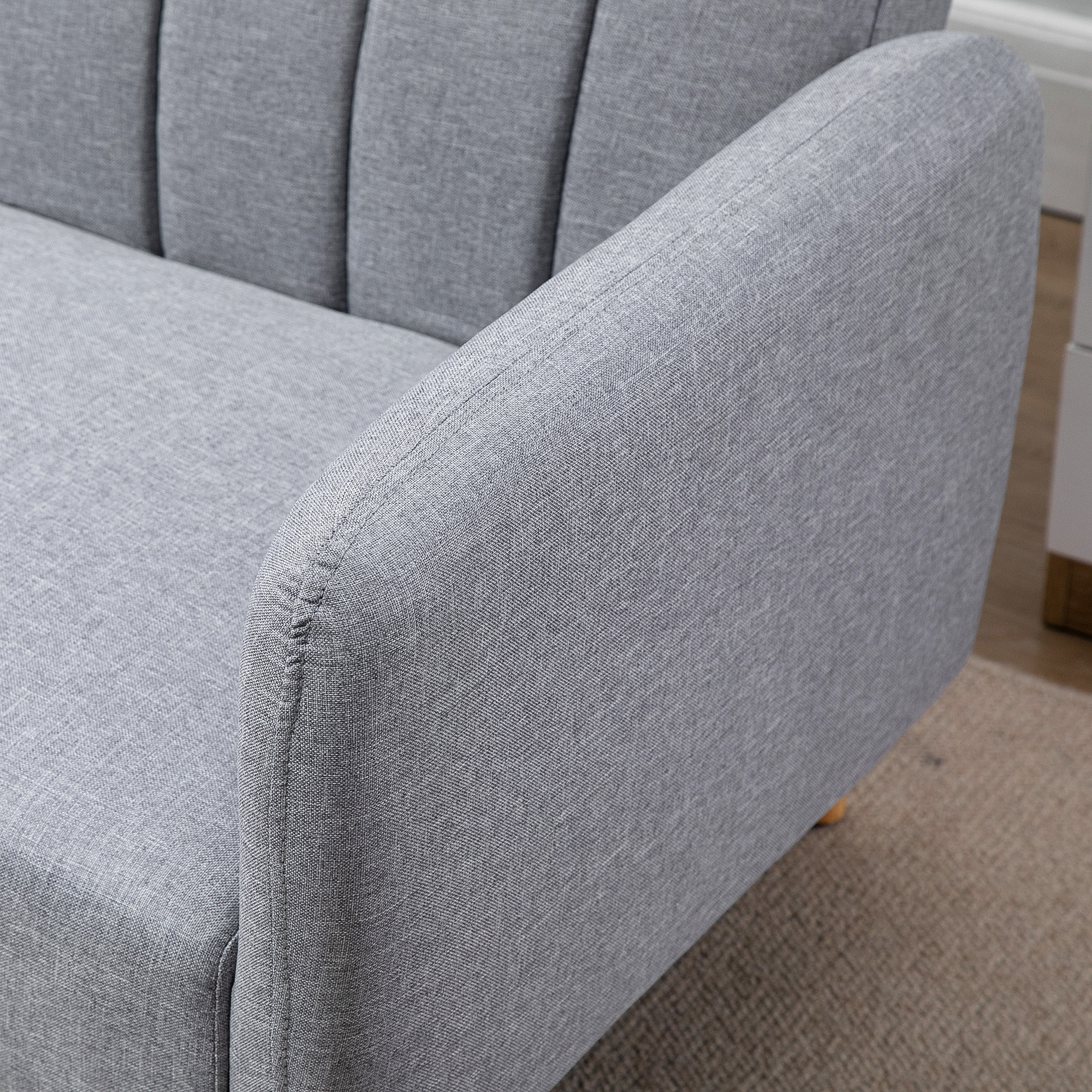 Canapé convertible 2 places – Design scandinave – Dossier inclinable