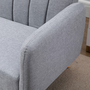 Canapé convertible 2 places – Design scandinave – Dossier inclinable