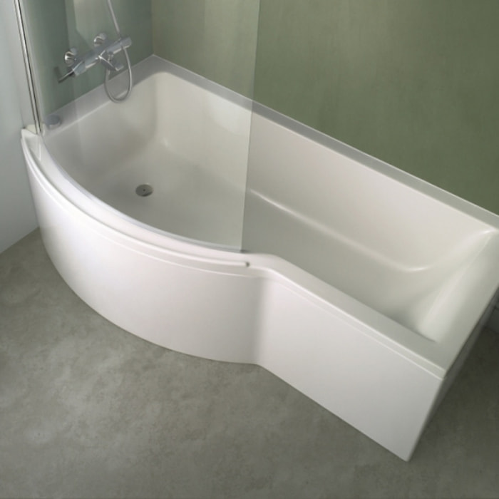 Baignoire Connect air 150 X 80 avec Pare Bain asymétrique gauche