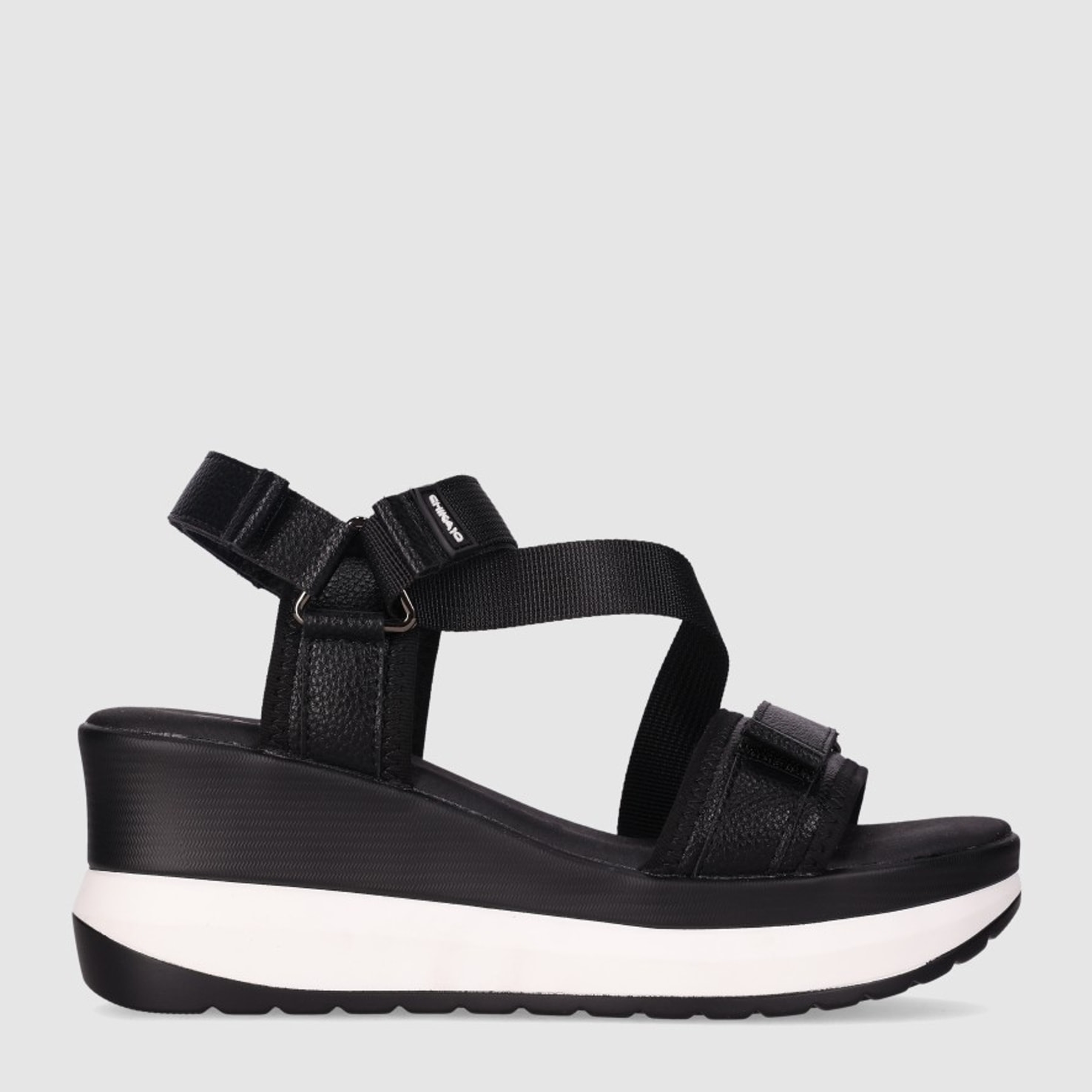 Sandalias de Tejido - Negro - Tacón: 7 cm