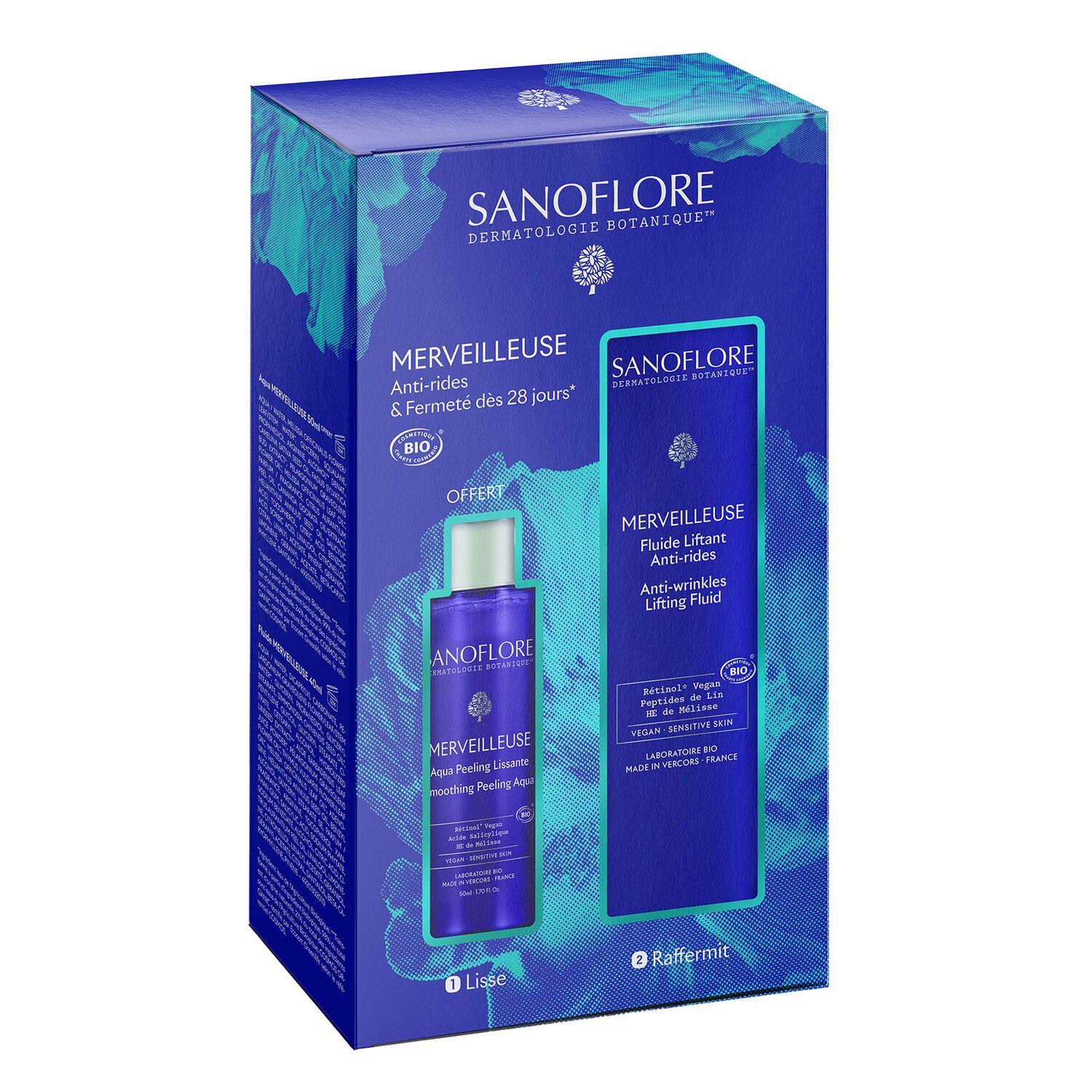 Merveilleuse - Coffret Aqua Peeling 50 ml + Fluide Liftant 40 ml
