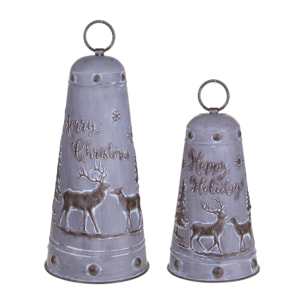 Campane con Greca set di 1 - Pezzi 1 - 19xH40x19cm - Bianchi Dino SpA