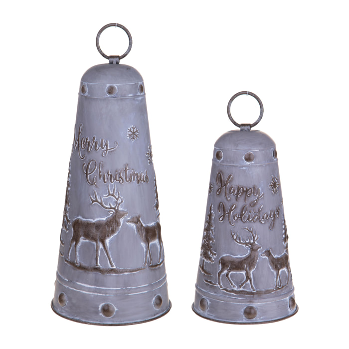 Campane con Greca set di 1 - Pezzi 1 - 19xH40x19cm - Bianchi Dino SpA