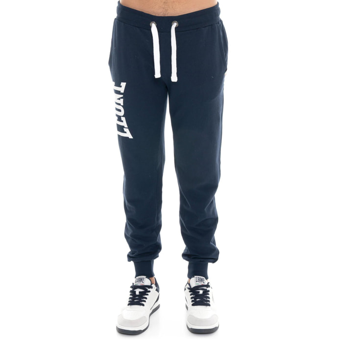 Pantalón de deporte de invierno para hombre con puño y gran logo "Basic"