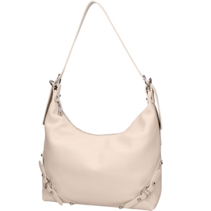 Borsa a spalla da donna In Vera pelle Made in Italy 30x30x9 cm