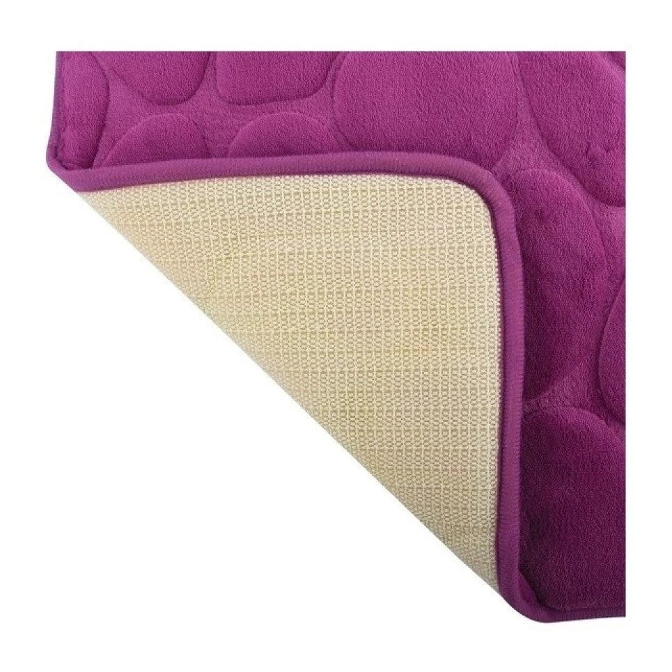 Tapis de bain Microfibre PEBBLE 50x80cm Violet MSV