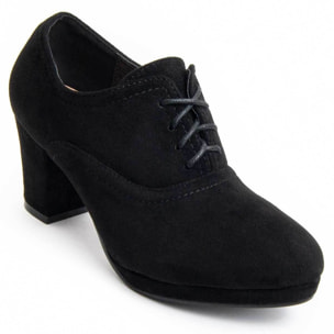 Zapato De Tacón - Negro - Altura: 7 Cm