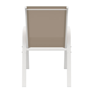 Chaises de jardin empilables textilène