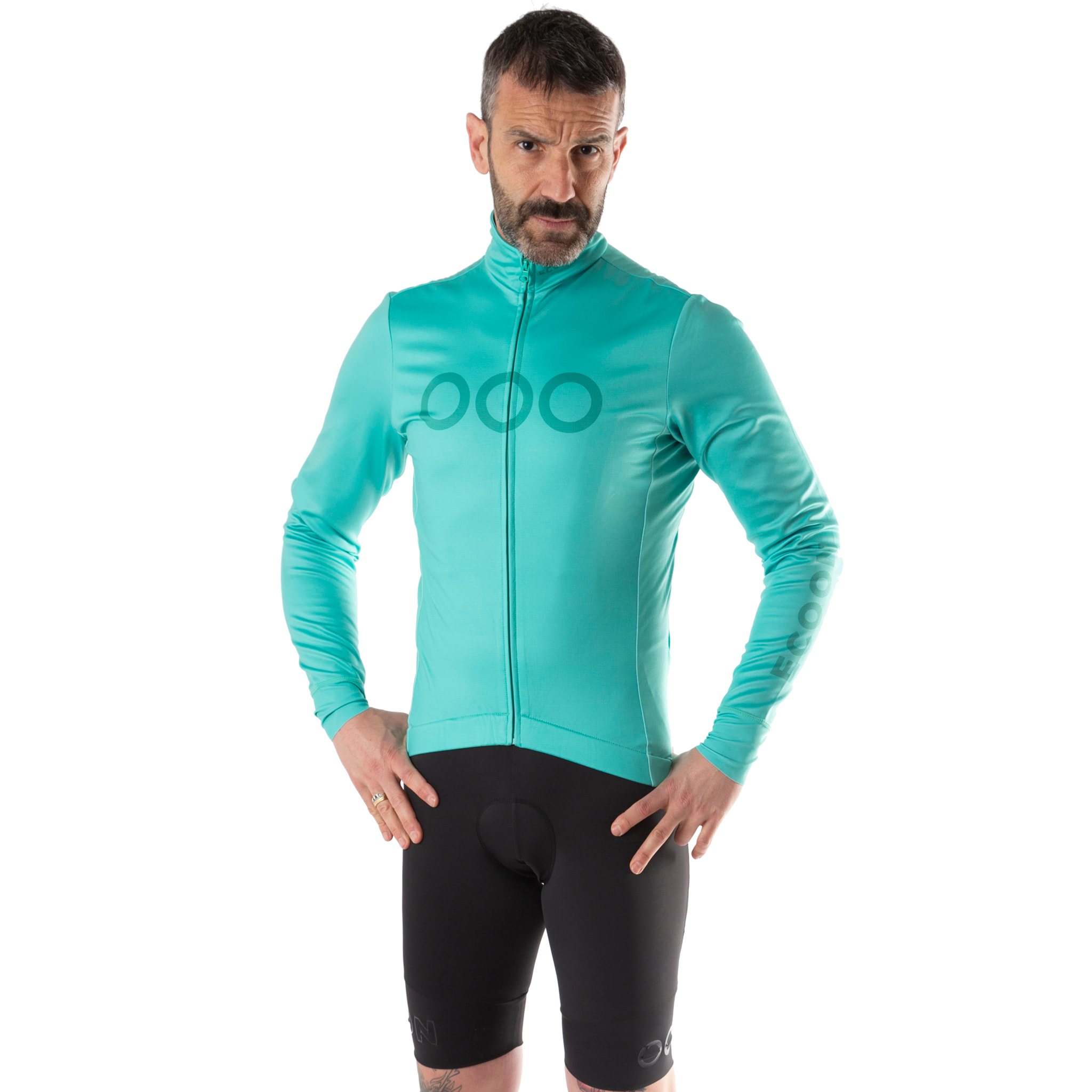 Maillot de manga larga ECOON modelo Mont Ventoux en color Turquesa