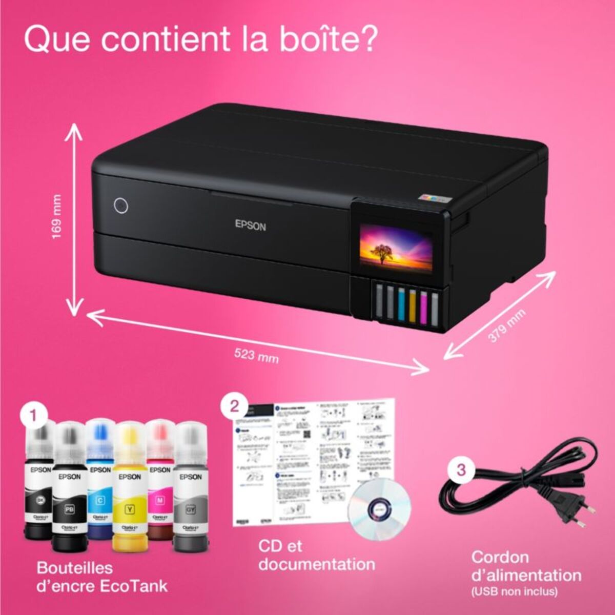 Imprimante jet d'encre EPSON EcoTank ET-8550
