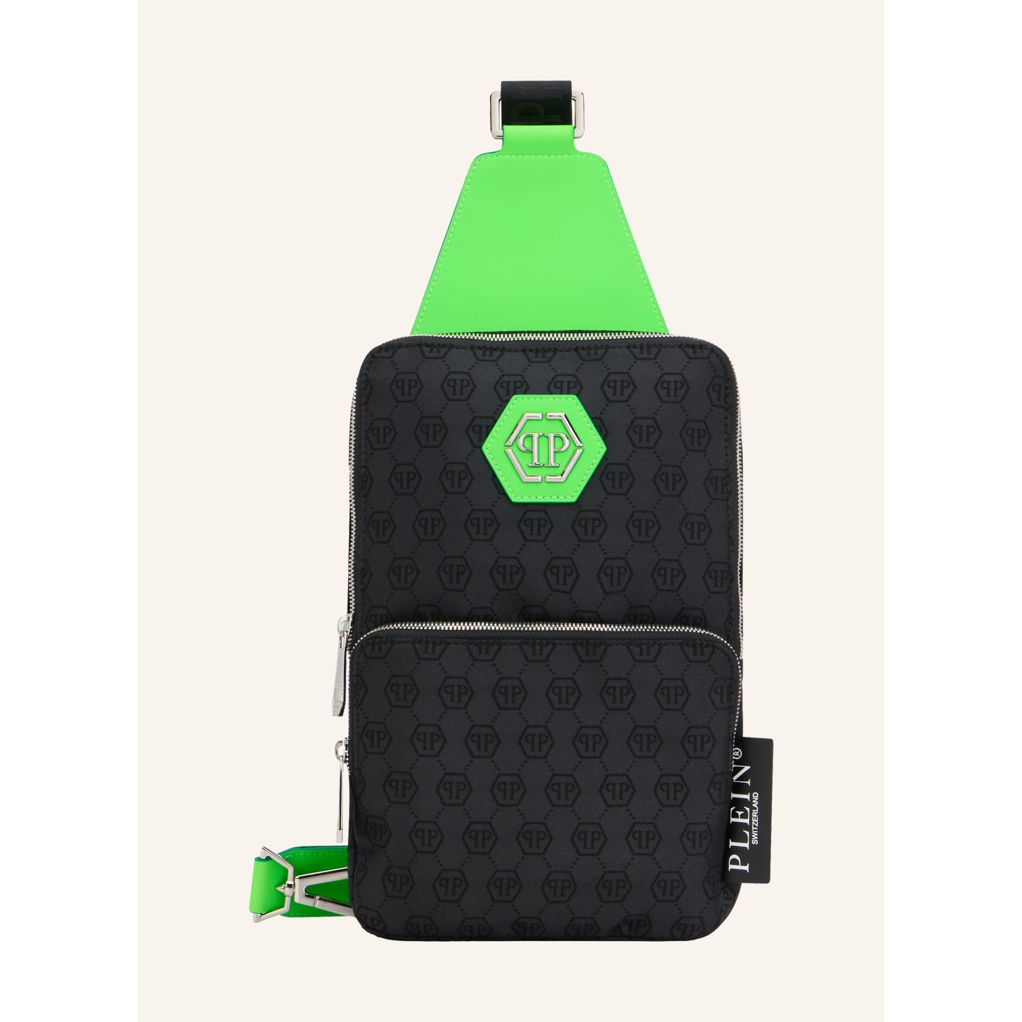 PHILIPP PLEIN Cross Body Bag Jacquard Monogram
