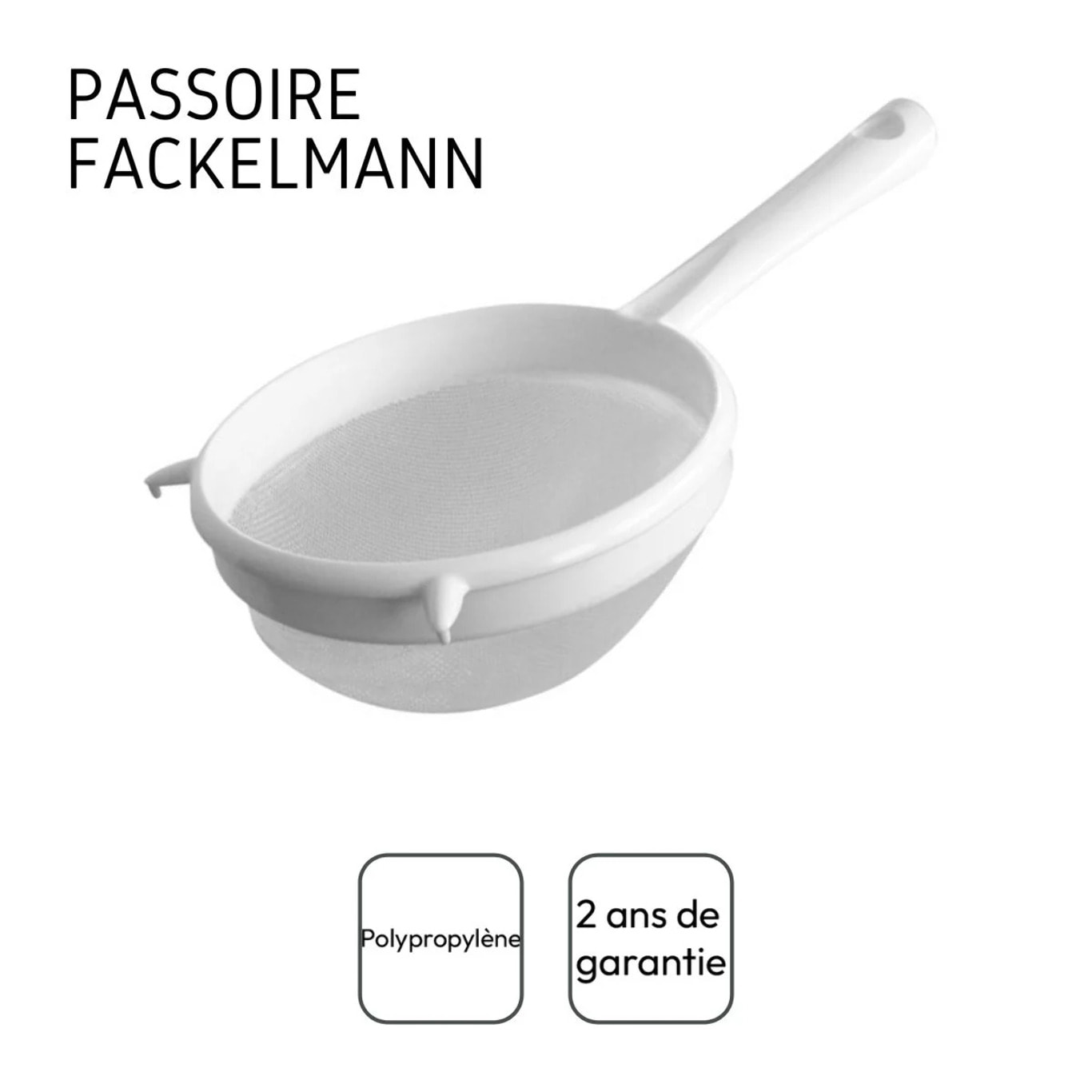 Set de 2 ustensiles de cuisine passoire plastique Fackelmann Arcadalina