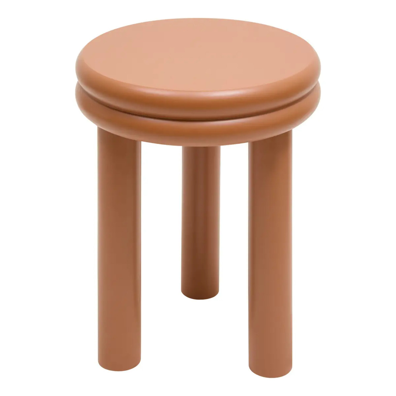Table d'appoint Plump ronde D.40cm orange