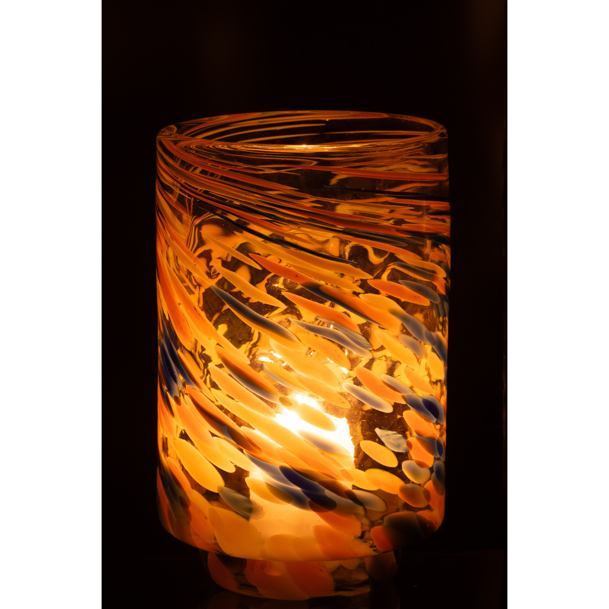 J-Line vase Arun - verre - mix - large - Ø 15 cm
