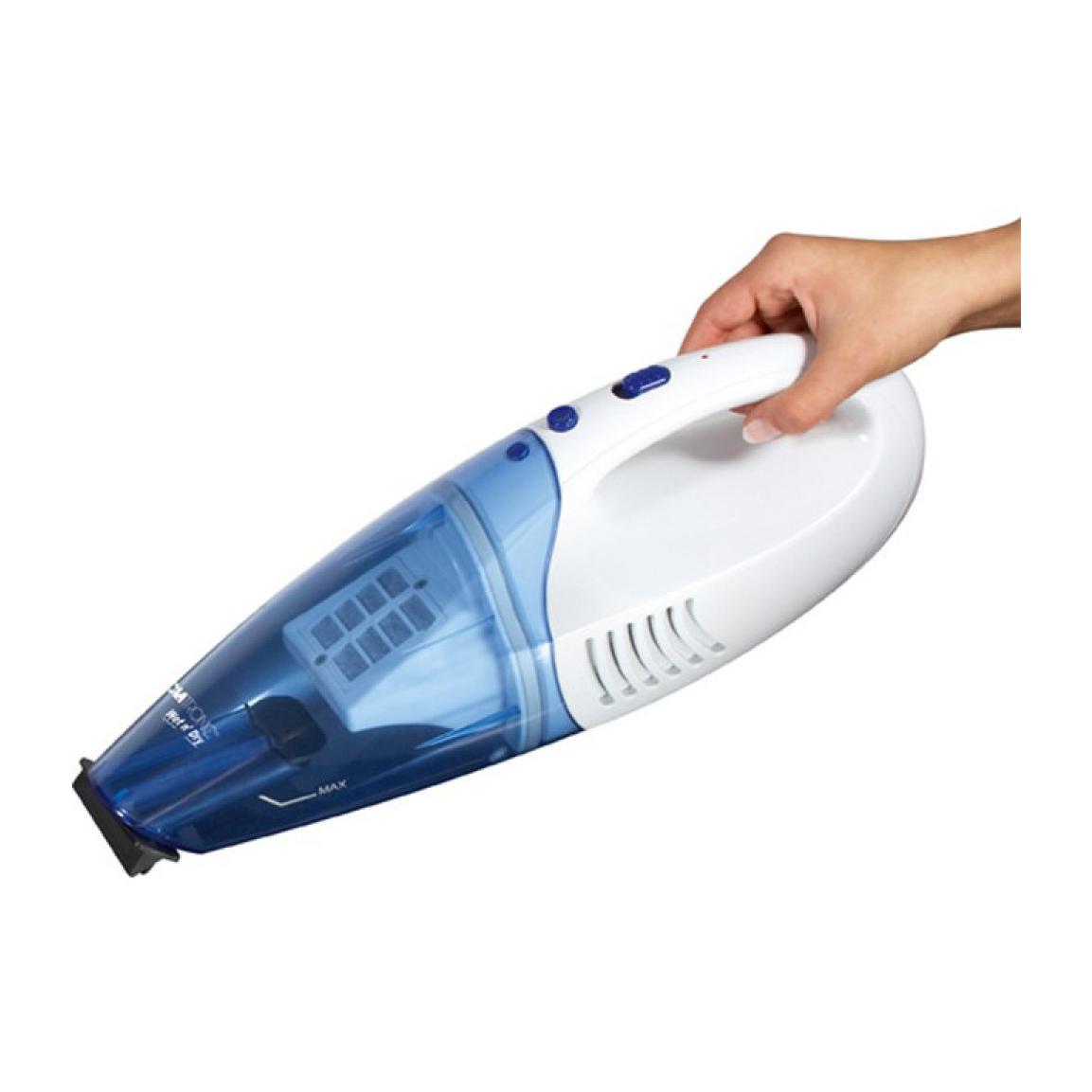 Aspirateur à main 2en1 sans fil Clatronic AKS 828 Blanc/bleu