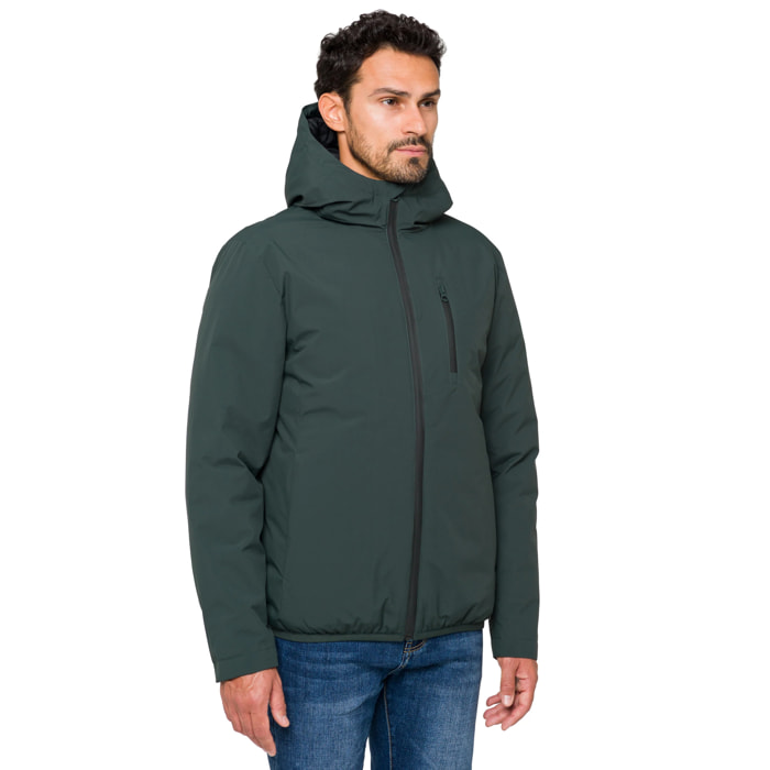 Giacca HAVELOK imbottita impermeabile verde scuro