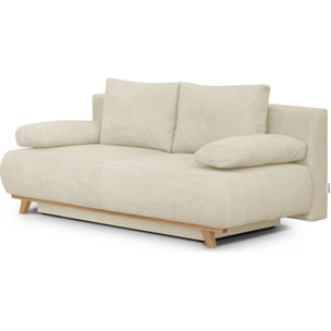 Canapé convertible 3 places en tissu chenille - LARIA