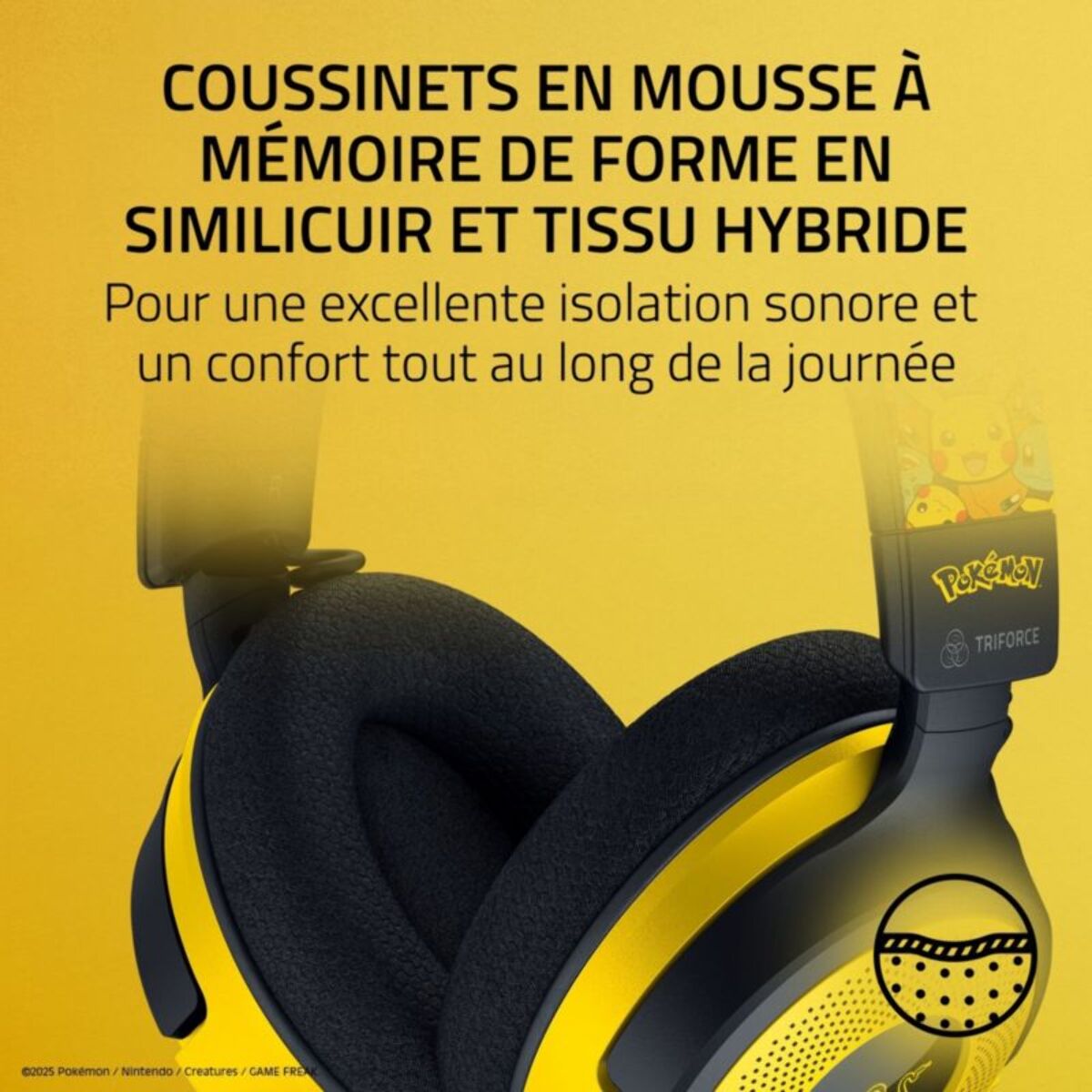 Casque gamer RAZER KRAKEN V4 X POKÉMON KANTO STARTERS ED