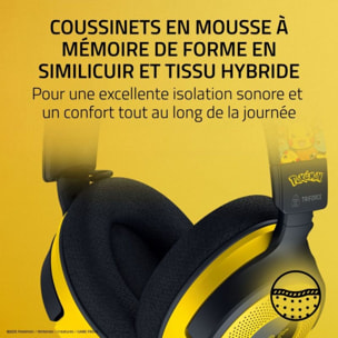 Casque gamer RAZER KRAKEN V4 X POKÉMON KANTO STARTERS ED