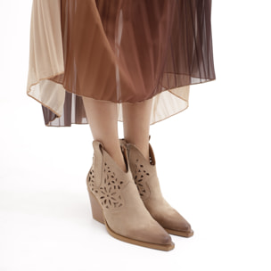 TEXANO BASSO TRAFORATO CHOCOLA' TORTORA