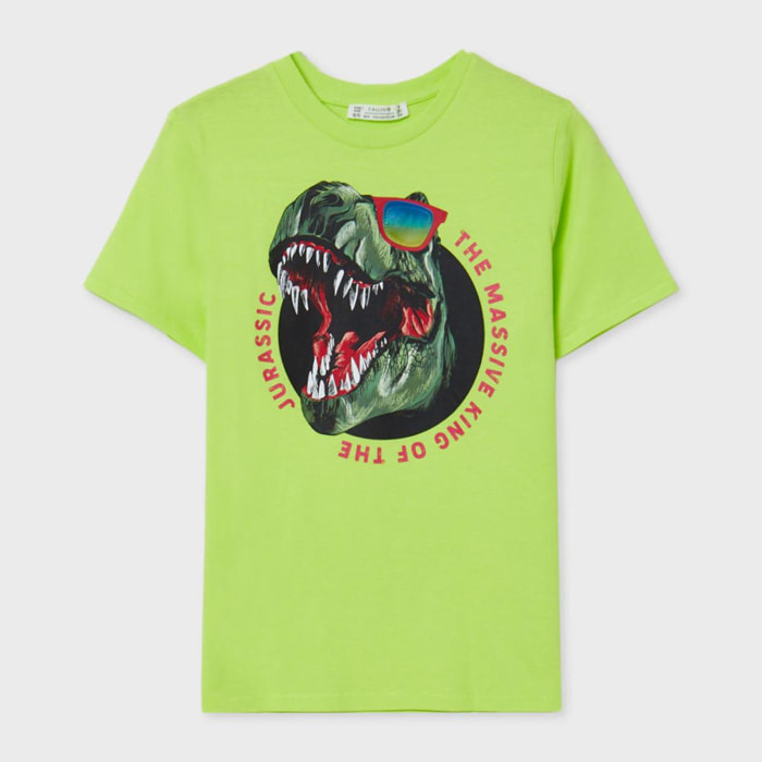 T-shirt stampa dinosauro
