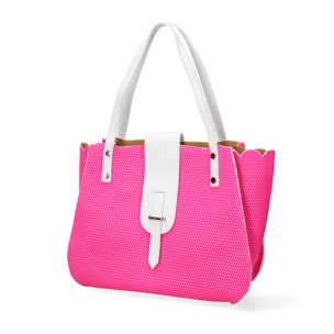 Borsa a spalla da donna - Modello Palermo - Vera pelle - 32.0 x 26.0 x 13.0 cm