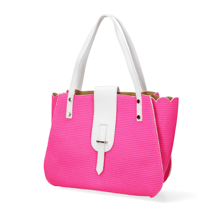 Borsa a spalla da donna - Modello Palermo - Vera pelle - 32.0 x 26.0 x 13.0 cm