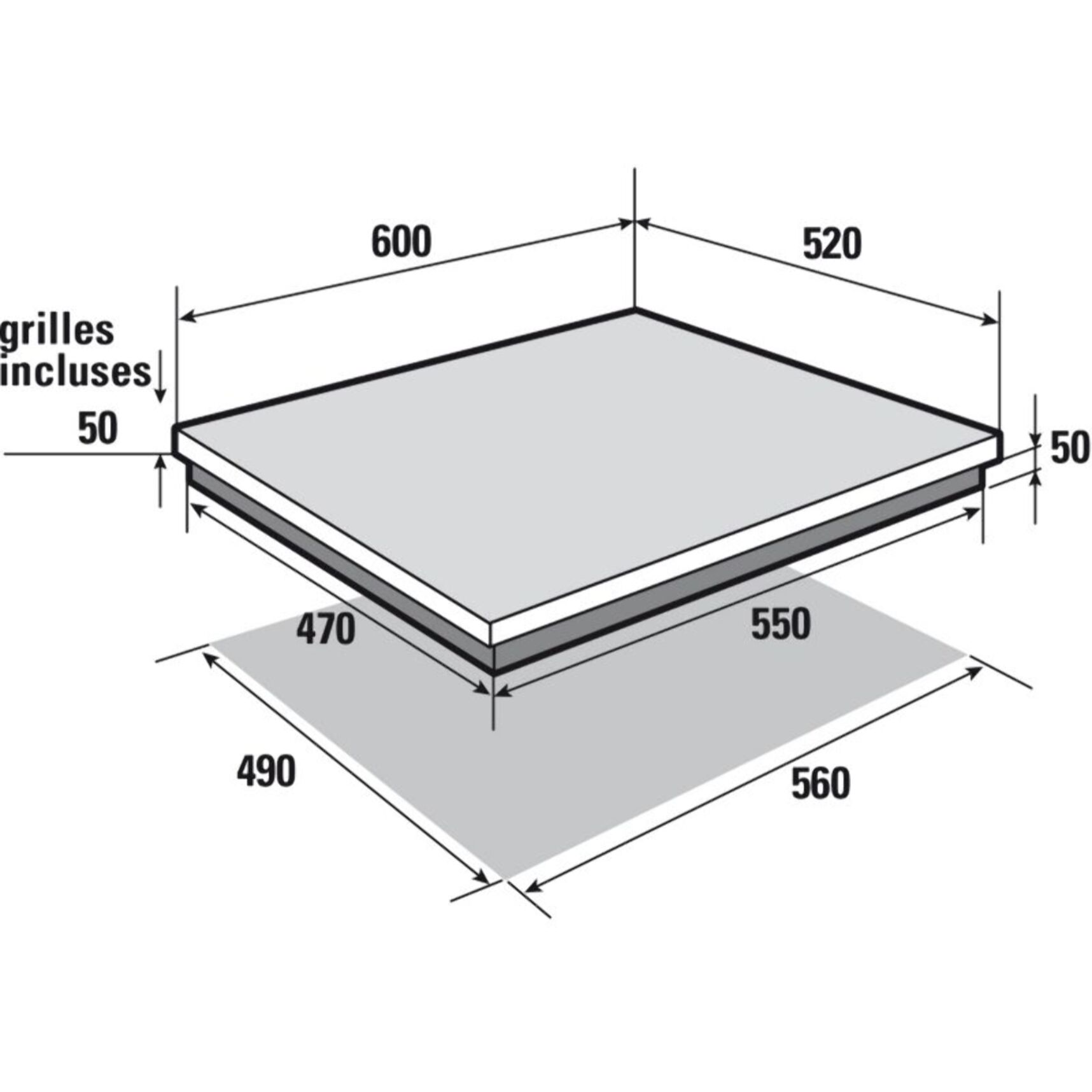 Plaque gaz SAUTER SPG4466B