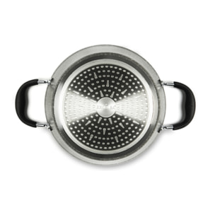 Casseruola 24 cm con Coperchio Excelsa – Forn-Ok, Alluminio Grigio