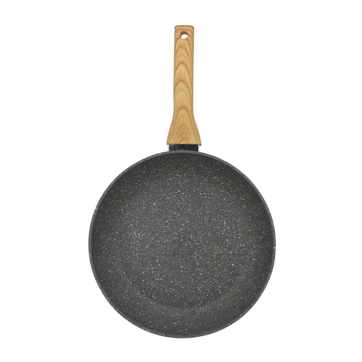 Poêle en aluminium effet pierre 28cm - tous feux CANNELLE