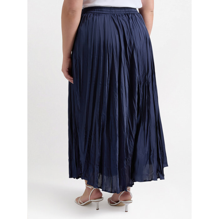 Fiorella Rubino - Falda larga de raso - Azul