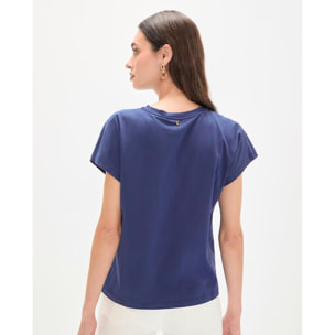 Maglietta con logo in rilievo