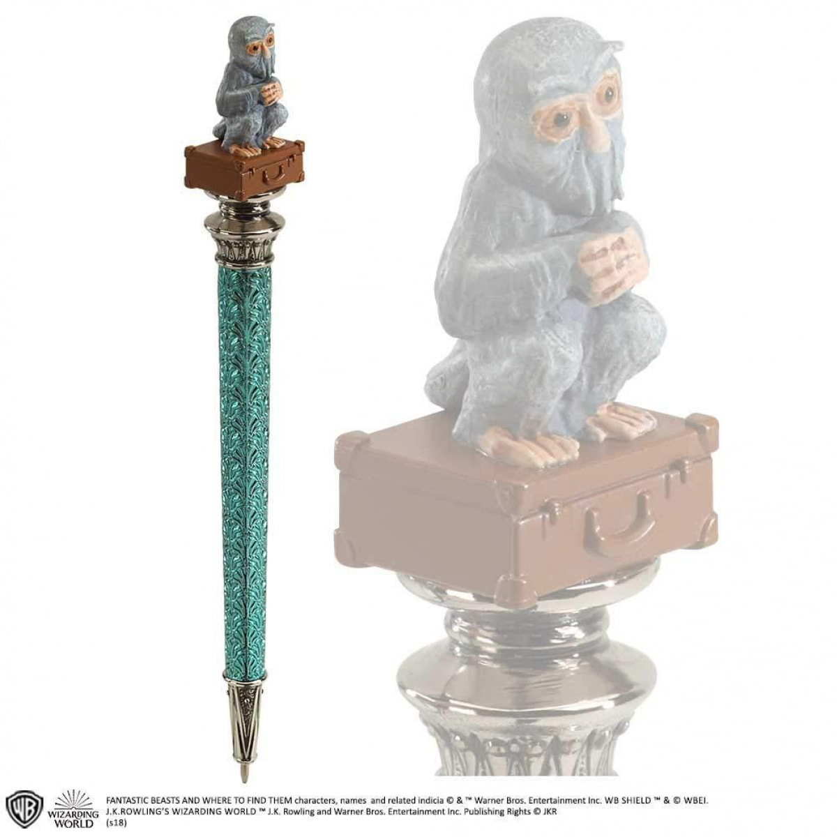 Animali Fantastici Penna Con Figura Demiguise In Cima Noble Collection