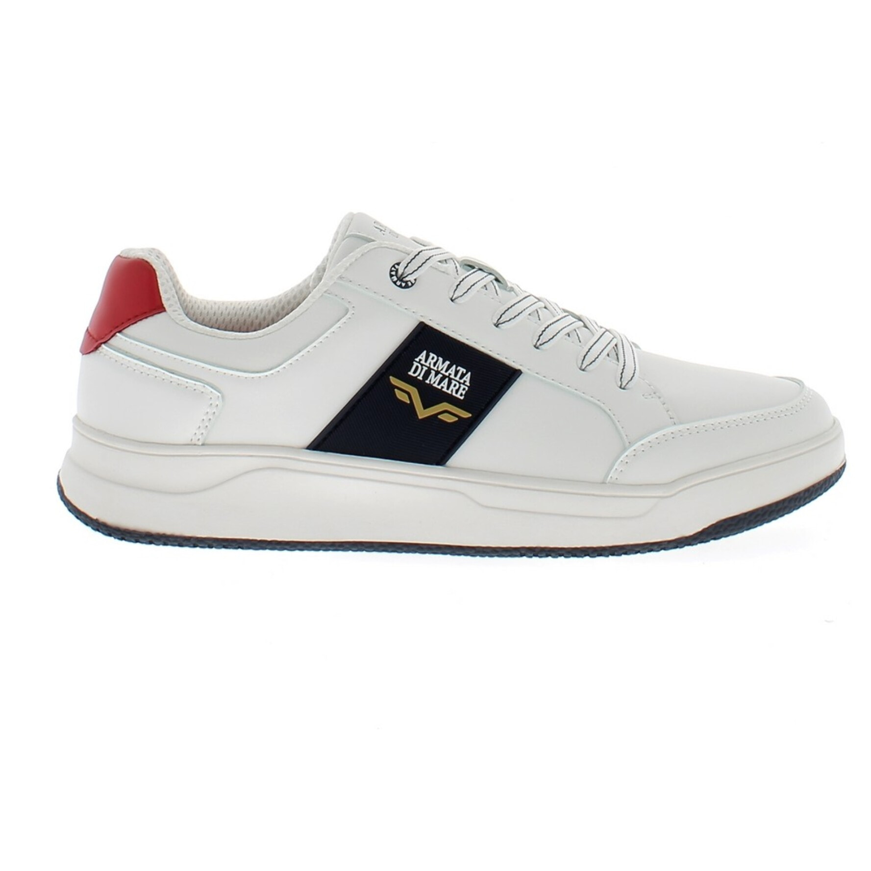 Armata di Mare Scarpe Uomo Sneakers Basse Stringate con Soletta Rimovibile in Memory Foam AMU S25N720 Off White