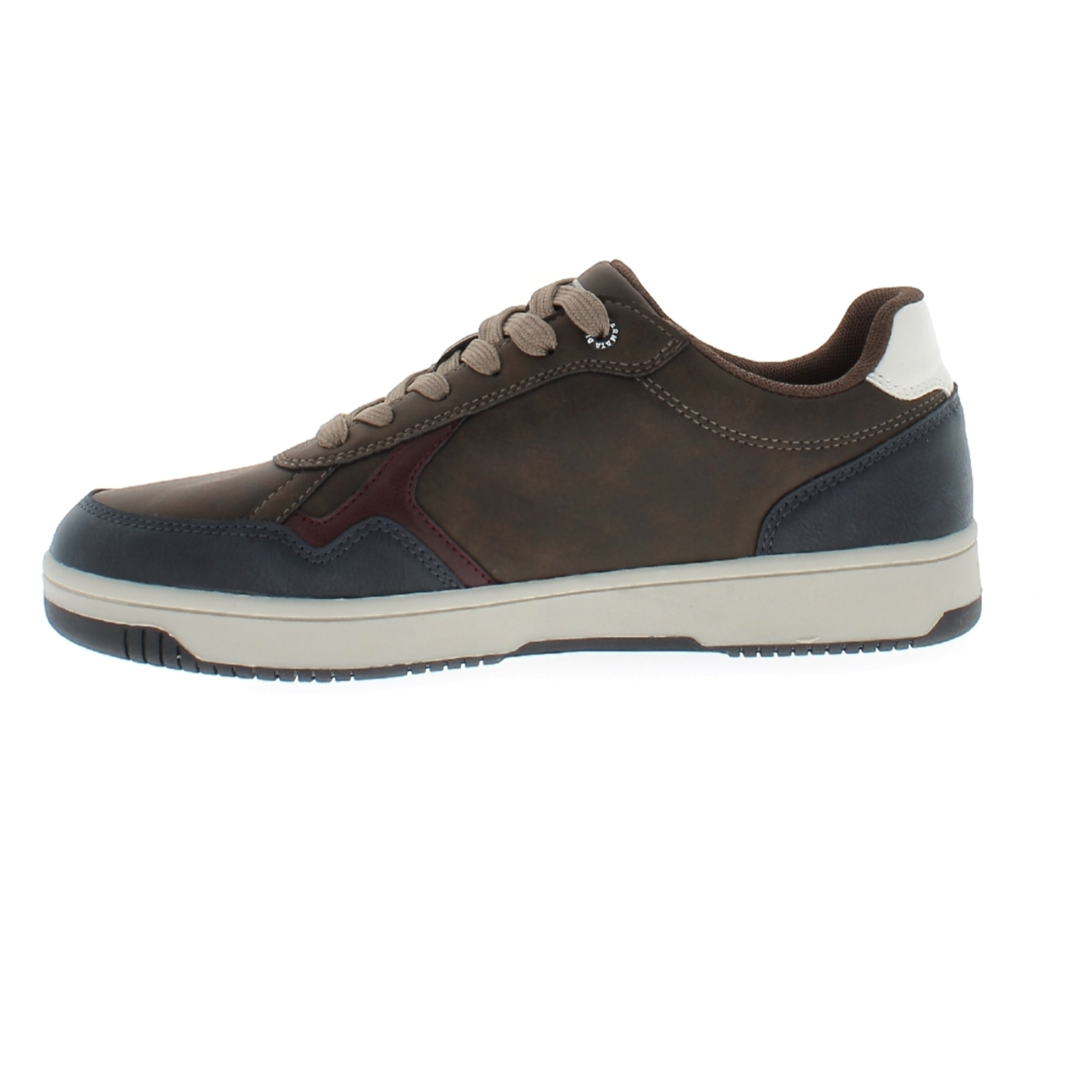 Armata di Mare Scarpe Uomo Sneakers Basse Stringate con Soletta Rimovibile in Memory Foam AMU W24N627 Brown Navy