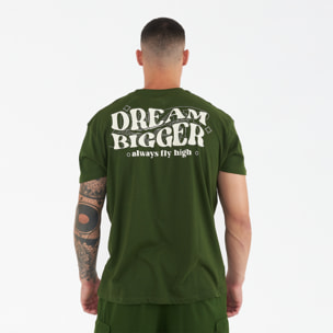 T-shirt in cotone BIGGER verde militare