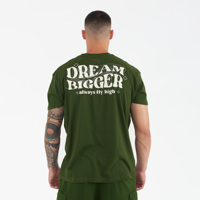 T-shirt in cotone BIGGER verde militare