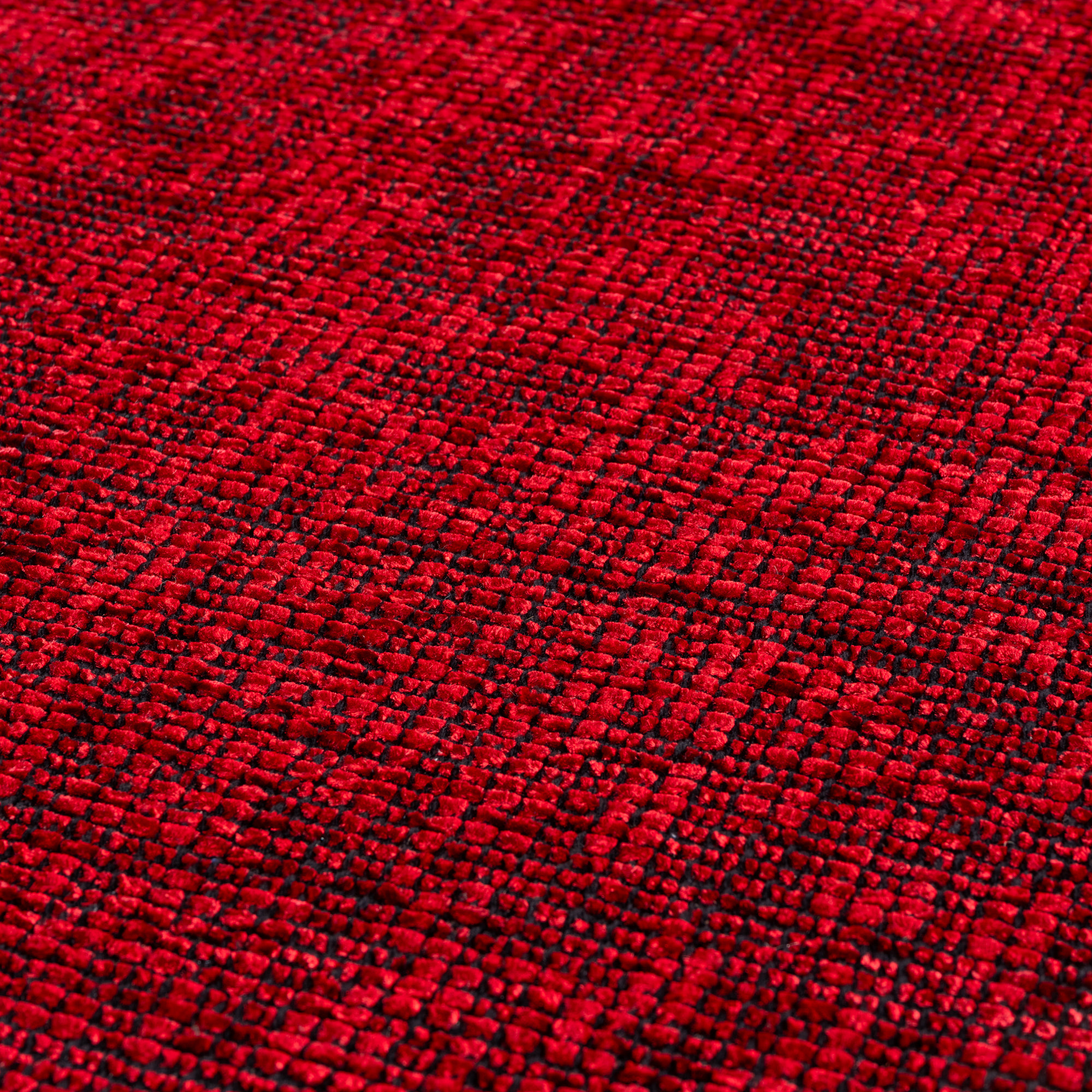 MIRA - Tapis de salon rouge au design abstrait