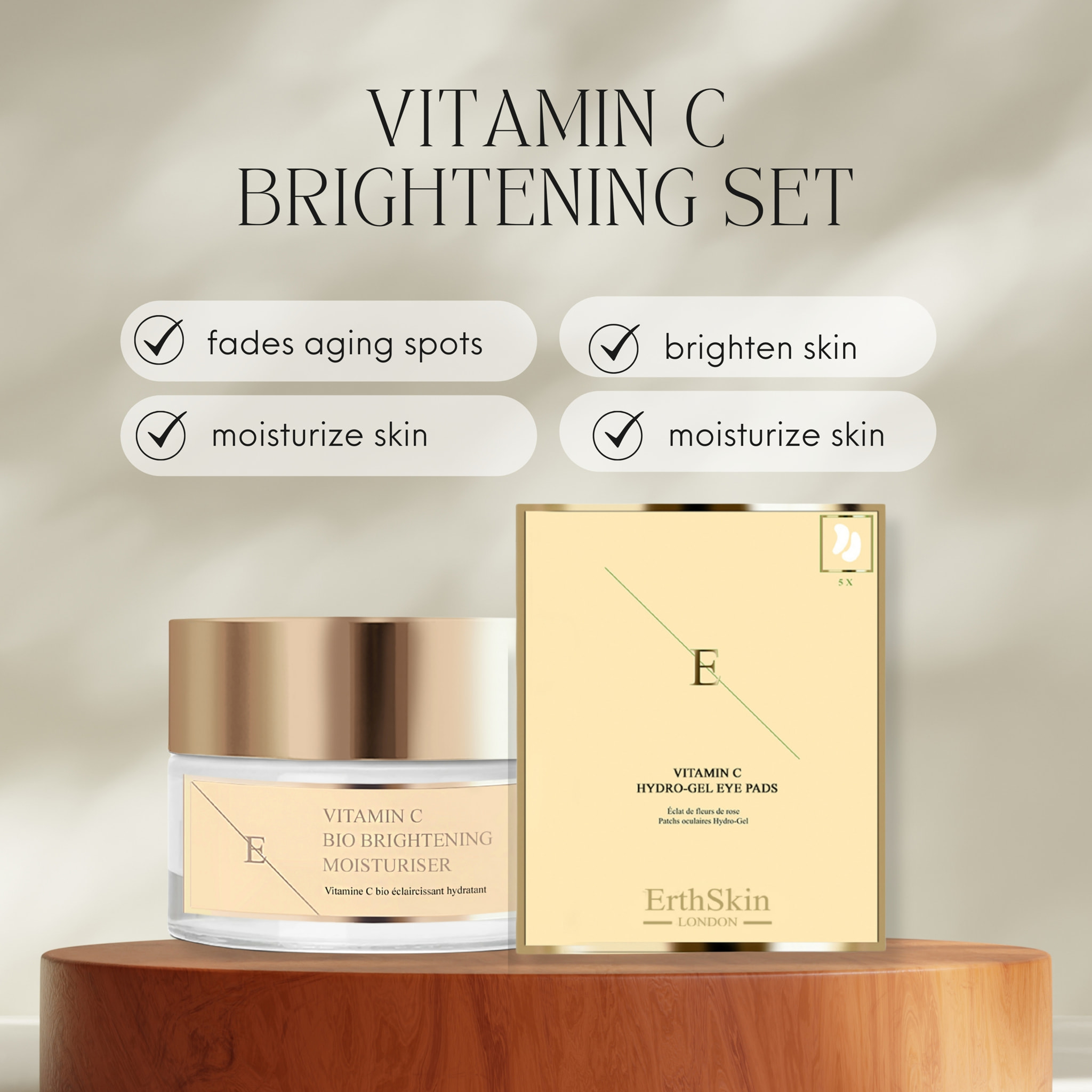 Set de vitamina C para ojos brillantes