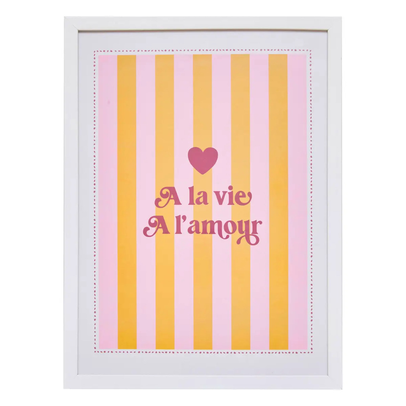 Affiche encadrée Cheri pêche 30x40cm