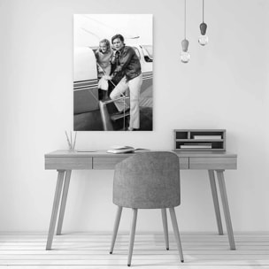 Tableau alain delon et romy schneider à nice  Tableau alu Dibond