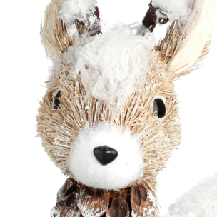 Renne bois naturel H60