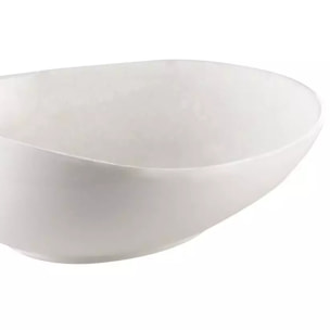 Lot de 6 Assiette creuse blanche céramique 22cm